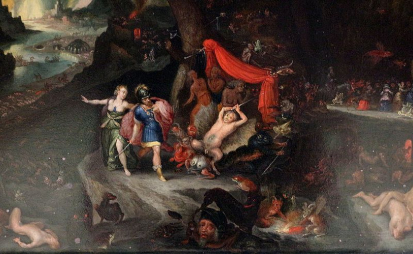 Jan Brueghel the Younger, Aeneas and the Sibyl in the Underworld, circa 1630, detail. Metropolitan Museum of Art, New York